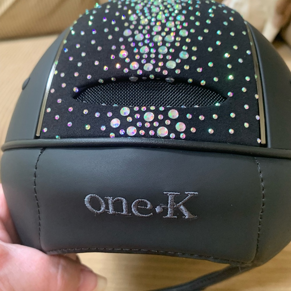 One K Defender Avance RidingHelmet Black CrystalBling Size Medium2023 Inspection - Picture 2 of 8
